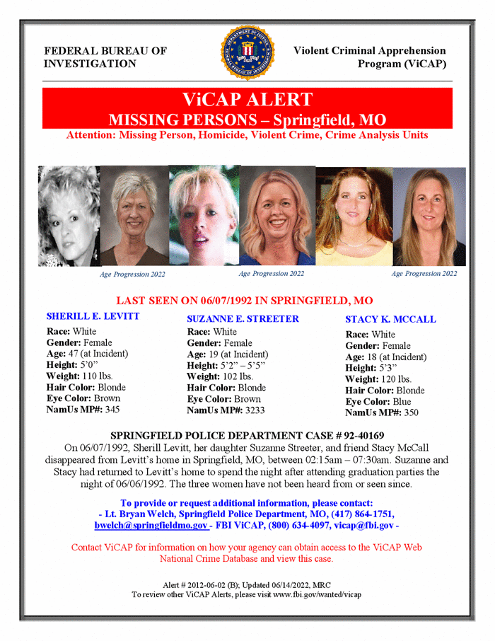 The Springfield Three – Vanished Without a Trace